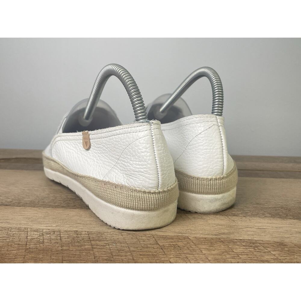 Verbenas Slip On Nuria Loafers Women's US 7.5 White Leather Casual Shoe Spain - Picture 4 of 8